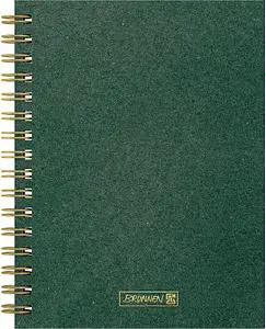 BRUNNEN Notizbuch Premium Wire DIN A5 punktkariert, dunkelgrün Hardcover 192 Seiten