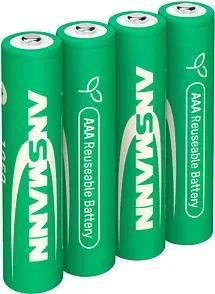 4 ANSMANN Akkus Typ 1050 Micro AAA 1.000 mAh