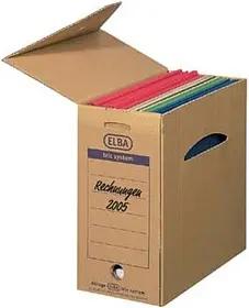 6 ELBA Archivboxen tric system braun 16,0 x 34,1 x 31,5 cm