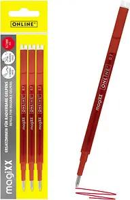 ONLINE® magiXX Gelschreiberminen rot 0,7 mm 3 St.
