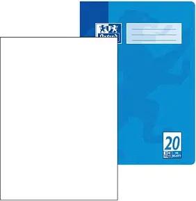 OXFORD Schulheft Lineatur 20 blanko DIN A4 ohne Rand, 16 Blatt