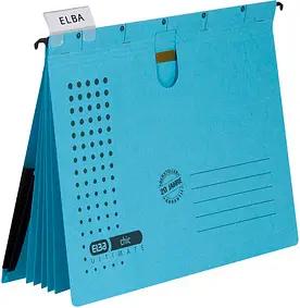 5 ELBA Personalhefter chic ULTIMATE Karton blau 5 x kaufmännische Heftung