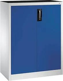CP Stahlschrank 8520-000 S10092 lichtgrau, enzianblau 93,0 x 40,0 x 120,0 cm, aufgebaut
