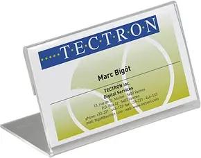 DURABLE Tischnamensschilder transparent 21,0 x 6,1 cm, 10 St.