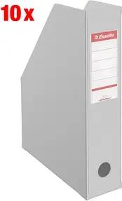 10 Esselte Stehsammler 56008 grau Kunststoff, DIN A4