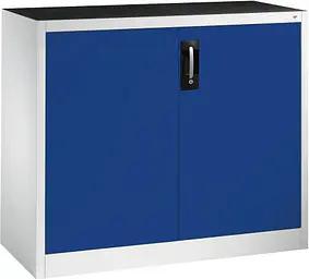 CP Stahlschrank 8831-000 S10207 lichtgrau, enzianblau 120,0 x 50,0 x 100,0 cm, aufgebaut