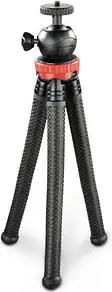 hama FlexPro Kamera-Stativ schwarz, rot max. Arbeitshöhe 27,0 cm