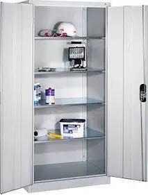 CP Stahlschrank 8922-00 S10551 lichtgrau 93,0 x 60,0 x 195,0 cm, aufgebaut