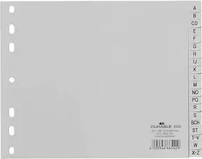 DURABLE Ordnerregister Halbformat A-Z grau 20-teilig, 1 St.