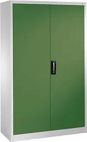 CP Stahlschrank 08930-00 S10012 lichtgrau, rededagrün 120,0 x 40,0 x 195,0 cm, aufgebaut