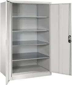 CP Stahlschrank 8934-00 S10194 lichtgrau 120,0 x 80,0 x 195,0 cm, aufgebaut