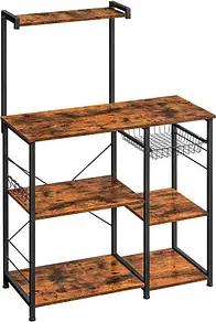 VASAGLE Küchen-Organizer braun, schwarz 90,0 x 40,0 x 134,0 cm