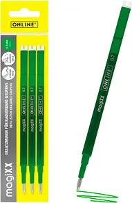 ONLINE® magiXX Gelschreiberminen grün 0,7 mm 3 St.