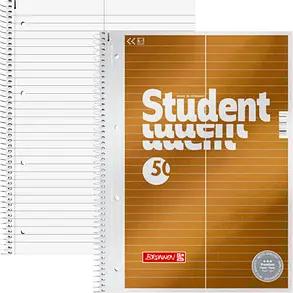 BRUNNEN Collegeblock Student Premium für Vokabeln Lineatur 53 liniert DIN A4 ohne Rand