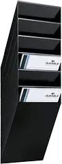 DURABLE Wandprospekthalter FLEXIBOXX schwarz DIN A4 hoch 6 Fächer