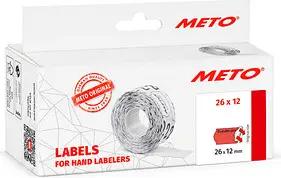 METO Preisetiketten "Sonderpreis" leuchtrot permanent 26,0 x 12,0 mm, 6 Rollen