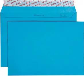 ELCO Briefumschläge Color DIN C5 ohne Fenster intensivblau haftklebend 25 St.