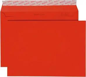 ELCO Briefumschläge Color DIN C5 ohne Fenster intensivrot haftklebend 25 St.