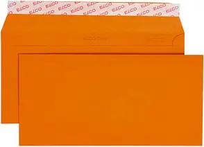 ELCO Briefumschläge Color DIN lang ohne Fenster orange haftklebend 25 St.