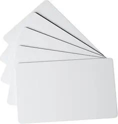 100 DURABLE DURACARD dick Blanko-Plastikkarten weiß