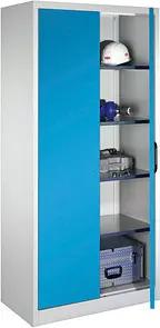 CP Stahlschrank 08921-00 S10110 lichtblau, lichtgrau 93,0 x 50,0 x 195,0 cm, aufgebaut