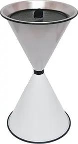 SZ Metall 29711 Standaschenbecher weiß
