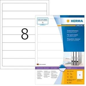 800 HERMA Ordneretiketten 4290 weiß