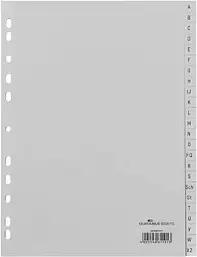 DURABLE Ordnerregister Vollformat A-Z grau 24-teilig, 1 St.