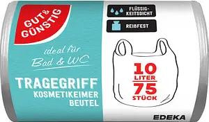 GUT&GÜNSTIG Kosmetikbeutel 10,0 l transparent, 75 St.