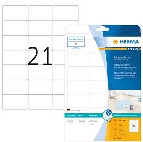 525 HERMA Adressetiketten 8838 weiß 63,5 x 38,1 mm