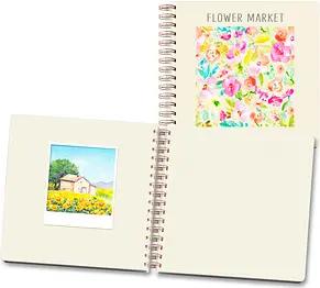 LUMA Notizbuch Polaroid Flower Market ca. DIN A5 punktraster, mehrfarbig Hardcover 100 Seiten