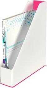 LEITZ Stehsammler WOW Duo Colour 53621023 perlweiß/pink Kunststoff, DIN A4