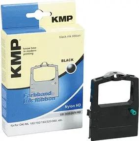 KMP schwarz Farbband kompatibel zu OKI ML 182/192/193/320/380/390/3320/3390, 1 St.