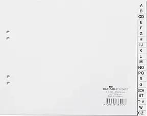 DURABLE Ordnerregister Halbformat A-Z weiß 20-teilig, 1 Satz