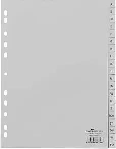 DURABLE Ordnerregister Vollformat A-Z grau 20-teilig, 1 St.