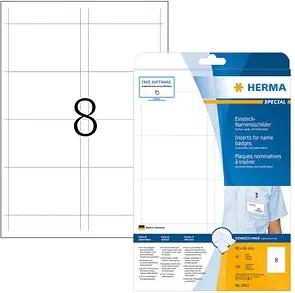 HERMA Einsteckschilder für Namensschilder SPECIAL 9,0 x 6,0 cm, 200 St.