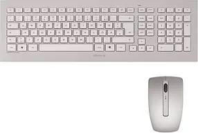 CHERRY DW 8000 Tastatur-Maus-Set kabellos weiß, silber