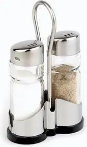 APS Salz- & Pfefferstreuer-Set transparent/silber 13,0 cm
