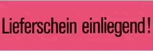 1.000 HERMA Warnetiketten 6754 rot »Lieferschein einliegend!« 39,0 x 118,0 mm