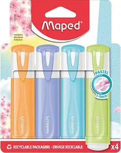 maped Fluo Peps pastell Textmarker farbsortiert, 4 St.