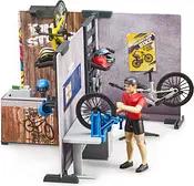 bruder bworld 63120 Fahrrad Shop Spielfiguren-Set