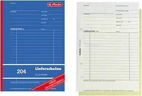 herlitz Lieferschein mit Empfangsschein Formularbuch 204