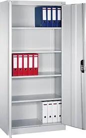 CP Stahlschrank C 2000 Acurado 9260-000 S11615 lichtgrau, weißaluminium 93,0 x 40,0 x 195,0 cm, aufgebaut
