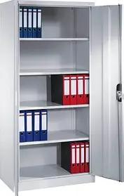 CP Stahlschrank C 2000 Acurado 9280-000 S10766 lichtgrau, weißaluminium 93,0 x 50,0 x 195,0 cm, aufgebaut