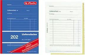 herlitz Lieferschein mit Empfangsschein Formularbuch 202