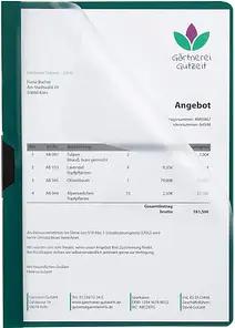 Klemmhefter grün