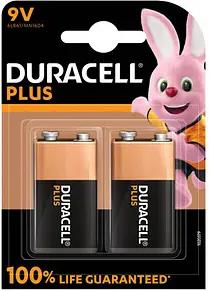 2 DURACELL Batterien PLUS E-Block 9,0 V