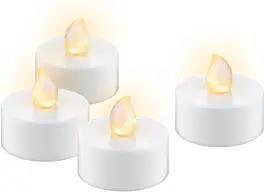 4 goobay LED-Teelichter weiß