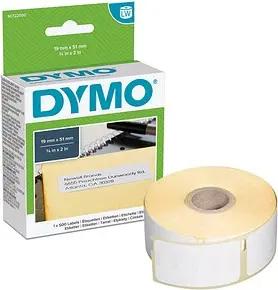 DYMO Etikettenrolle für Etikettendrucker S0722550 weiß, 51,0 x 19,0 mm, 1 x 500 Etiketten