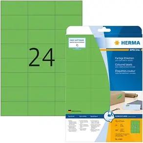 480 HERMA Etiketten 4469 grün 70,0 x 37,0 mm